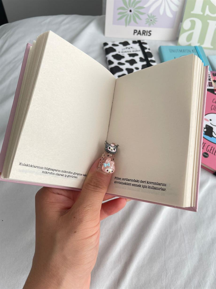 Follow Your Dreams Sert Kapaklı Lastikli Mini Defter