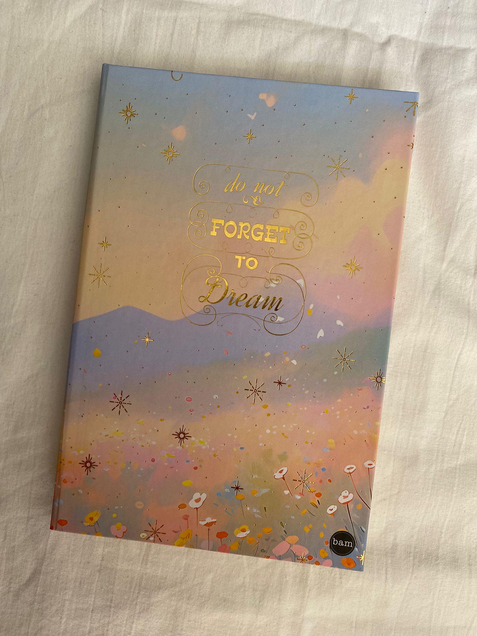 Forget To Dream Lastikli Sert Kapak Defter
