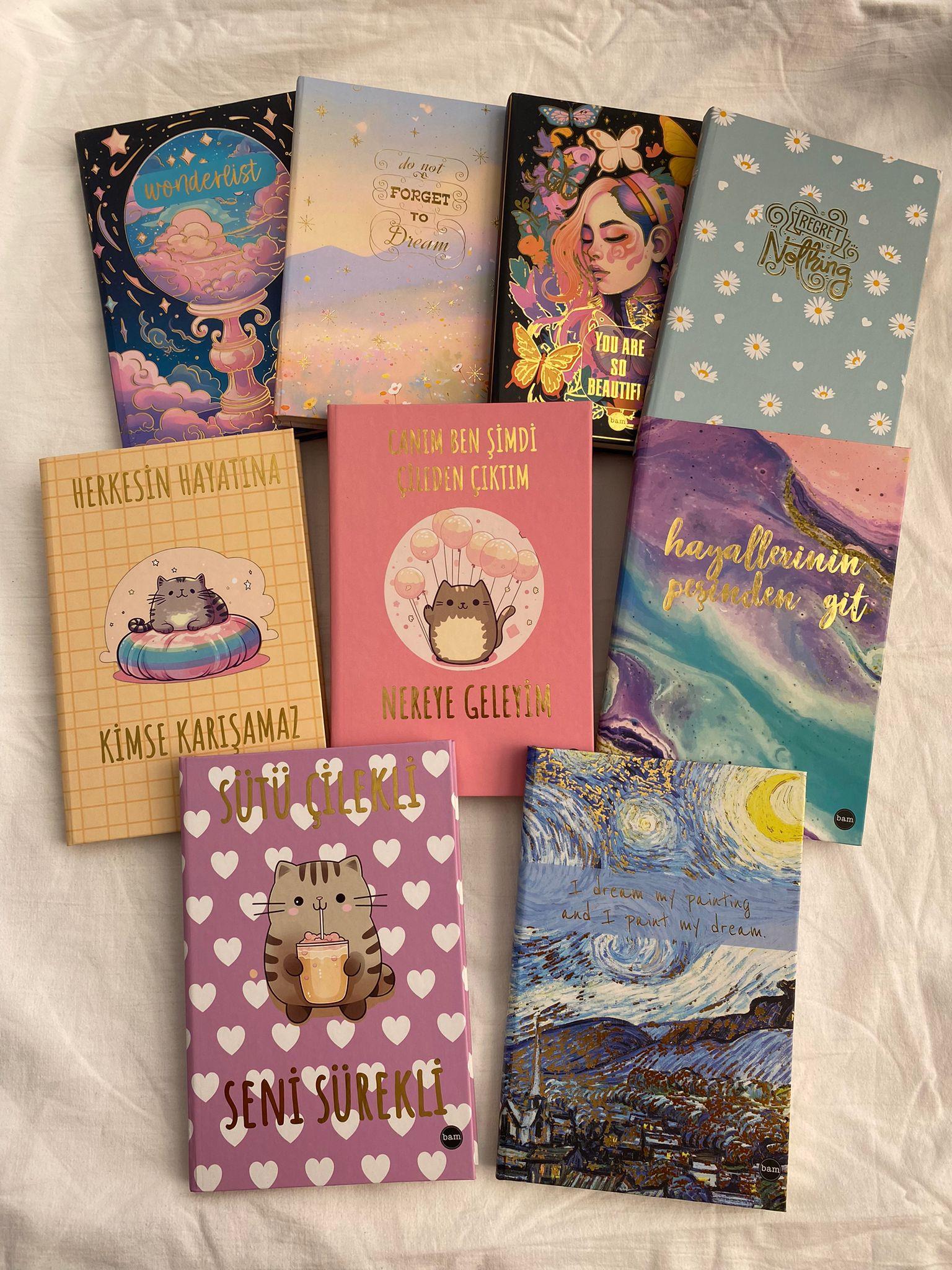 Forget To Dream Lastikli Sert Kapak Defter