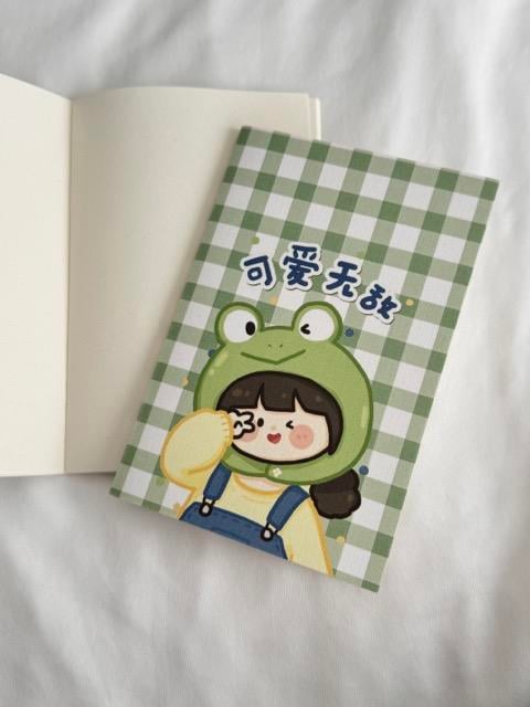 Frog Girl Mini Çizgisiz Defter