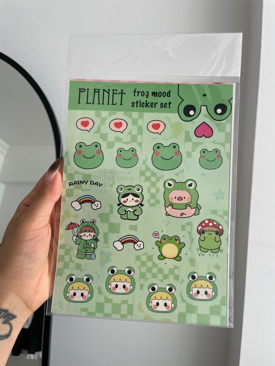 Frog Mood Sayfa Sticker