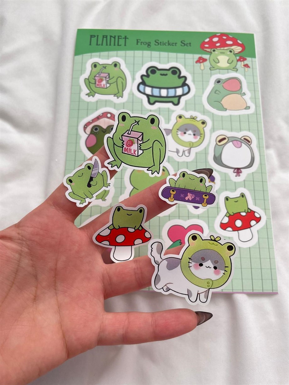 Frog Sticker Set