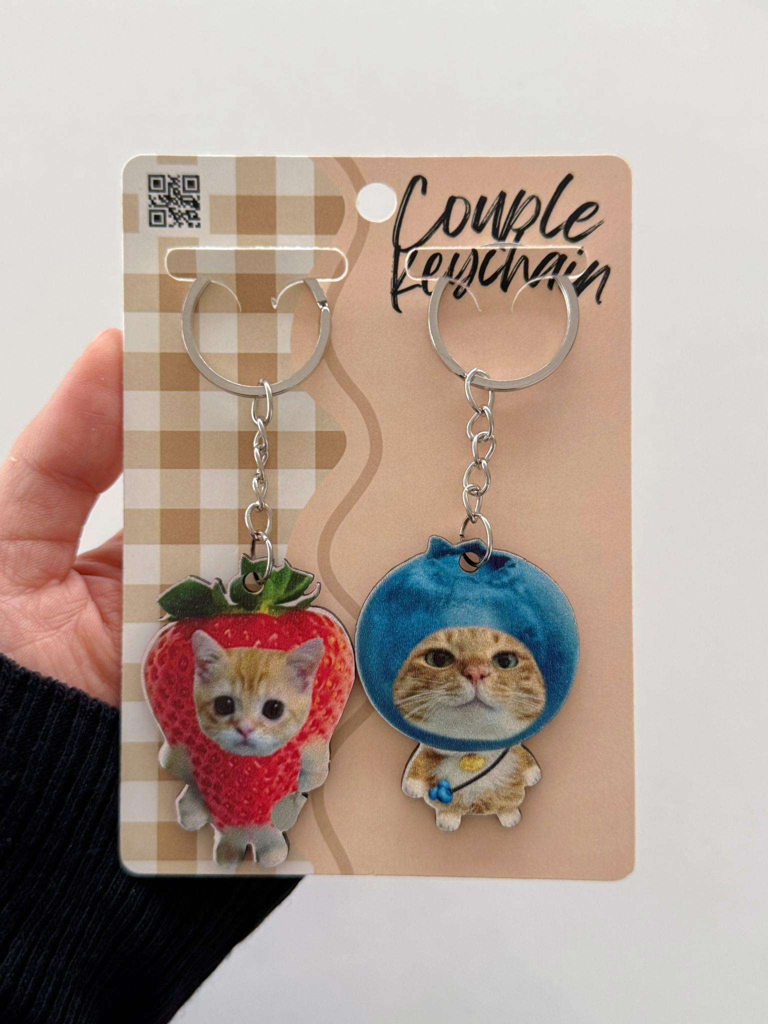 Fruit Cat 2li Anahtarlık