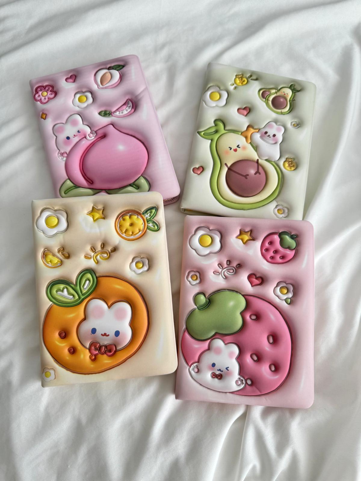 Fruit Kabartmalı Buffy Defter