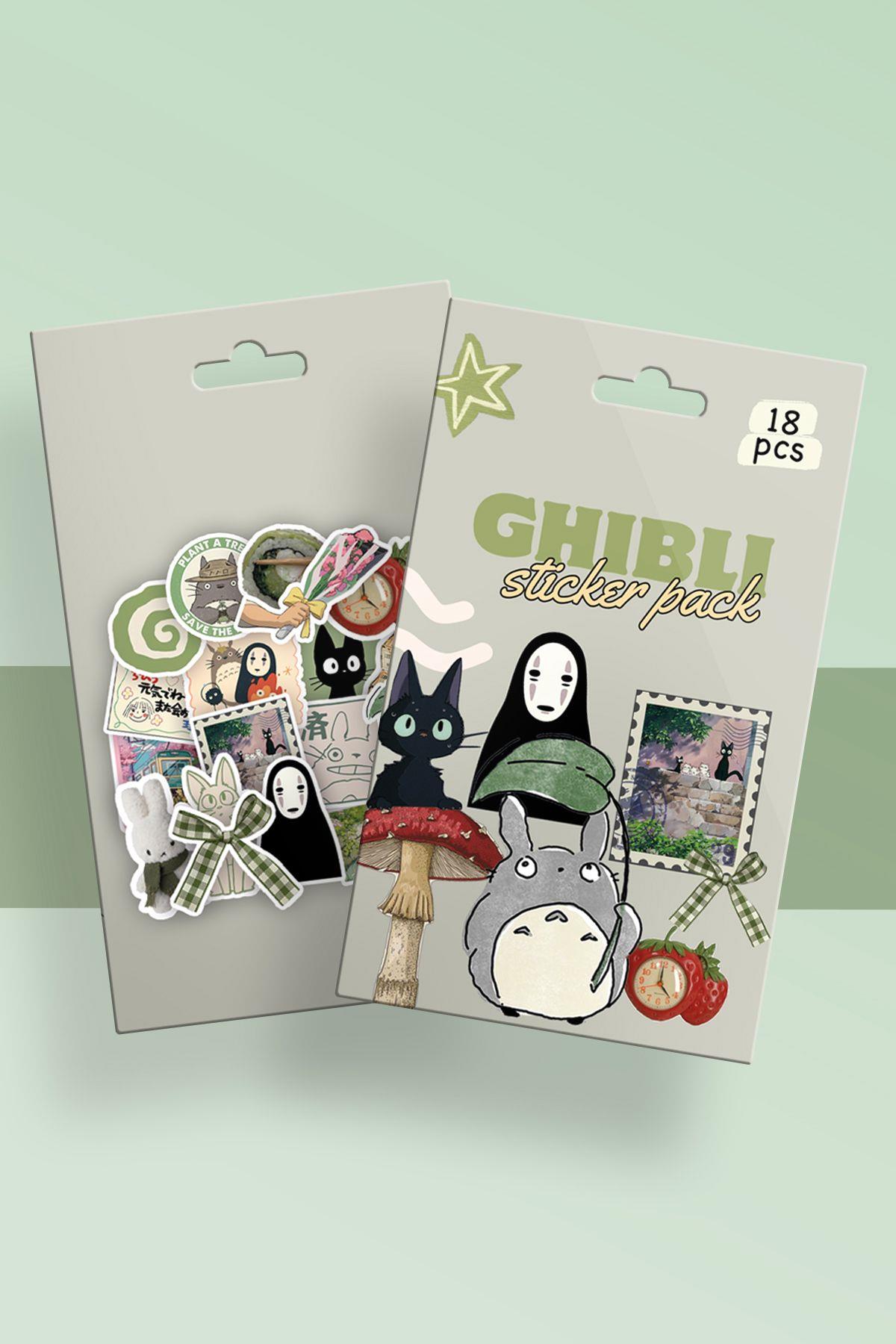 Ghibli Kutulu Sticker Set 18'li