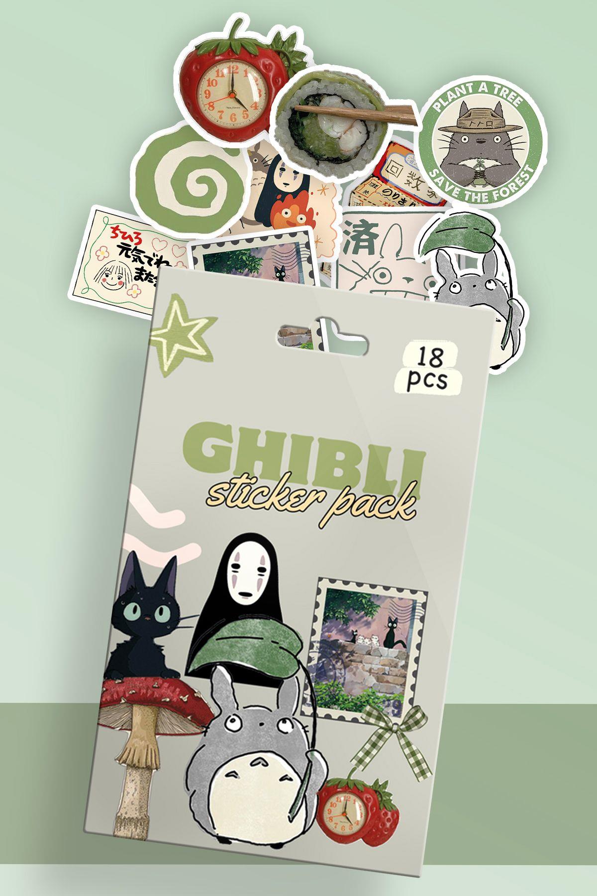 Ghibli Kutulu Sticker Set 18'li