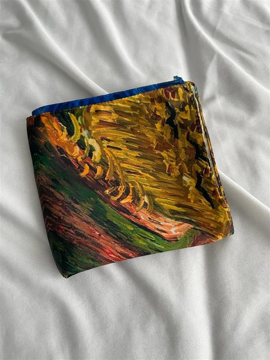 Gogh Art Saten Fular