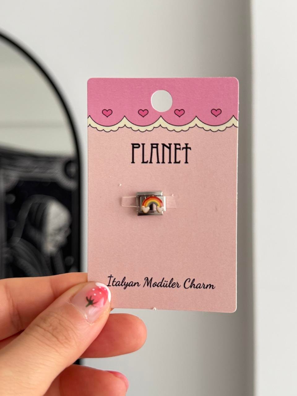 Gökkuşağı Kartlı İtalyan Charm