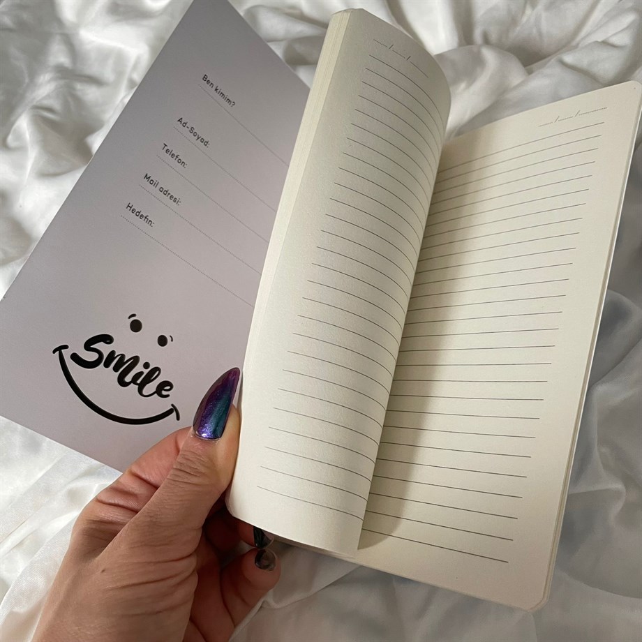 Gökyüzü Tasarımlı Terzi Dikişli Defter