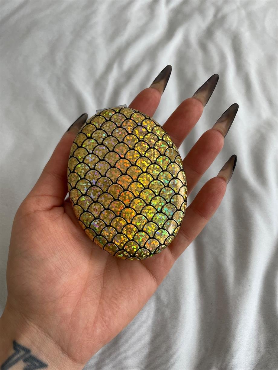 Gold Hologram Pullu Cep Aynası