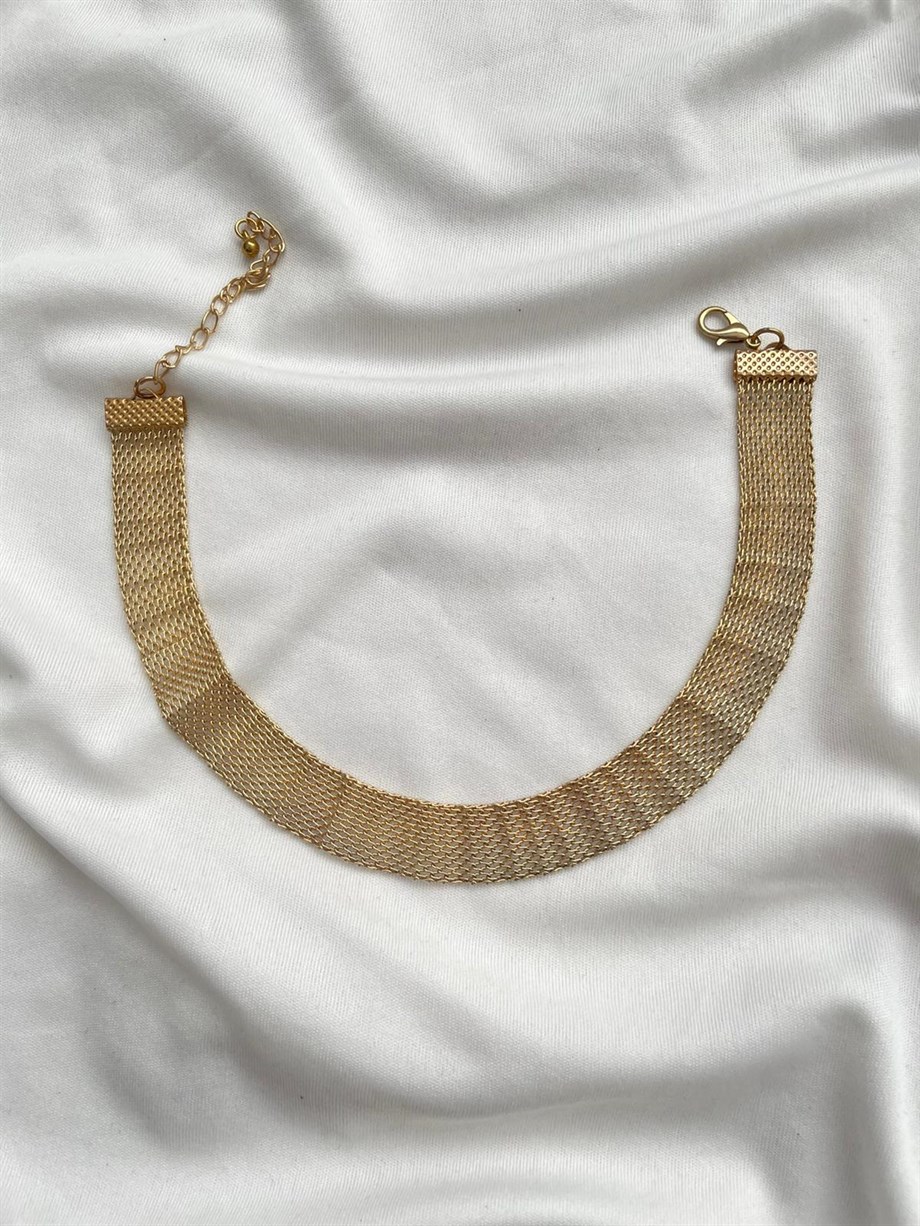 Gold Zincir Choker Kolye