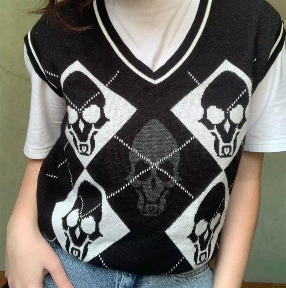 Gothic Kurukafa Süveter