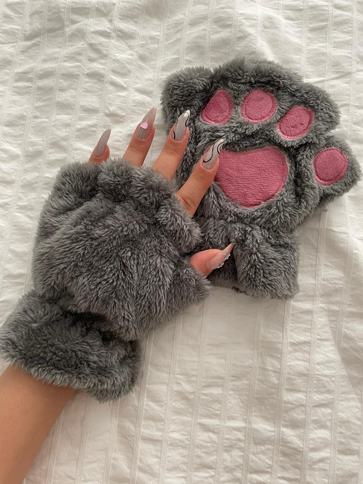 Gri Yummy Soft Pati Eldiven