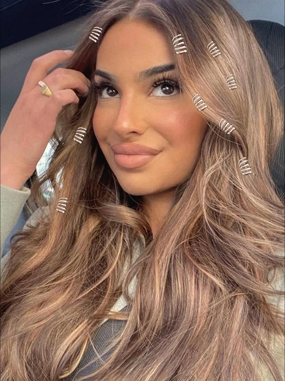 Gümüş Renk Saç Küpesi Seti