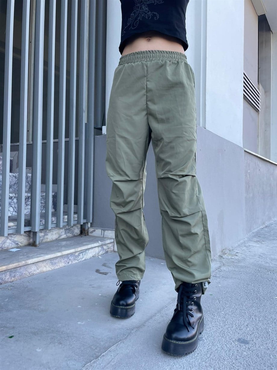 Haki Paraşüt Pantolon