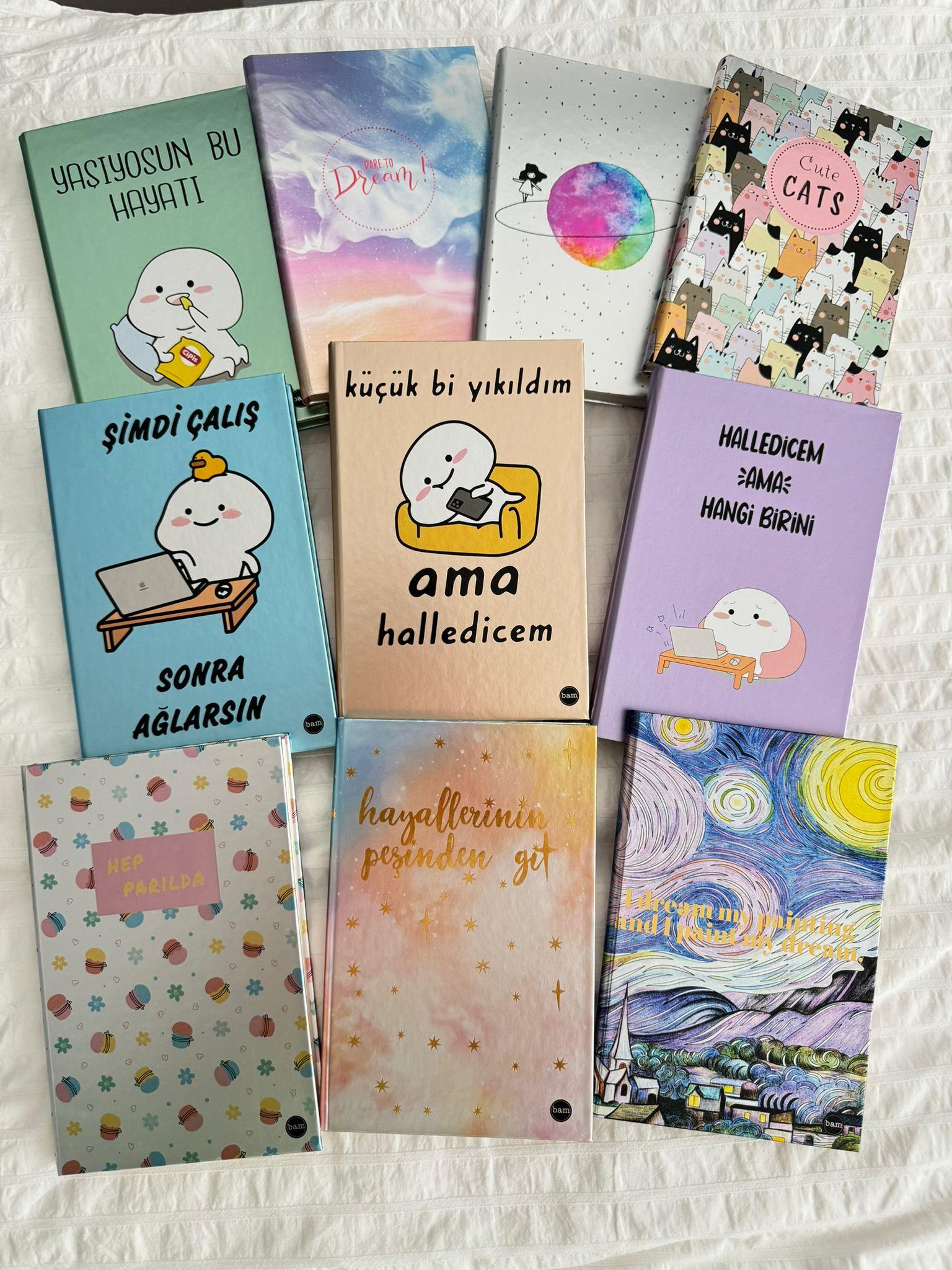 Halledicem Ama Hangi Birini Metalik Kapak Lastikli Defter