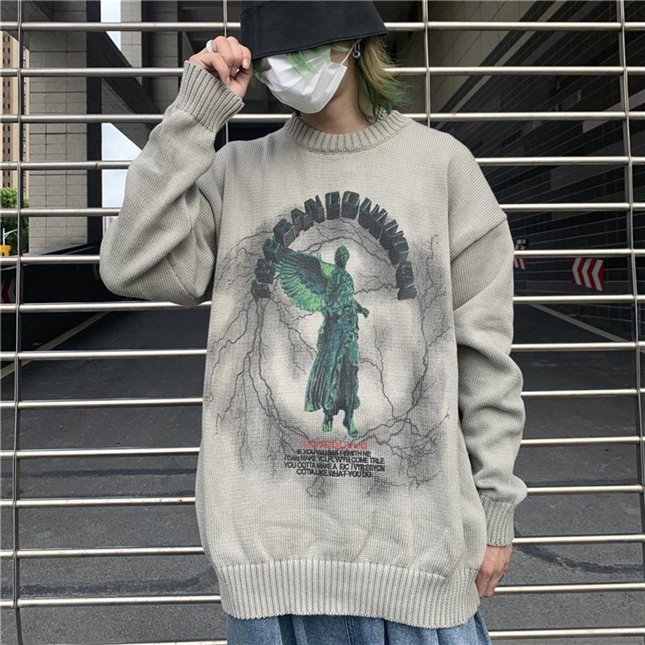Harajuku Mystic Y2K Angel Oversize Kazak
