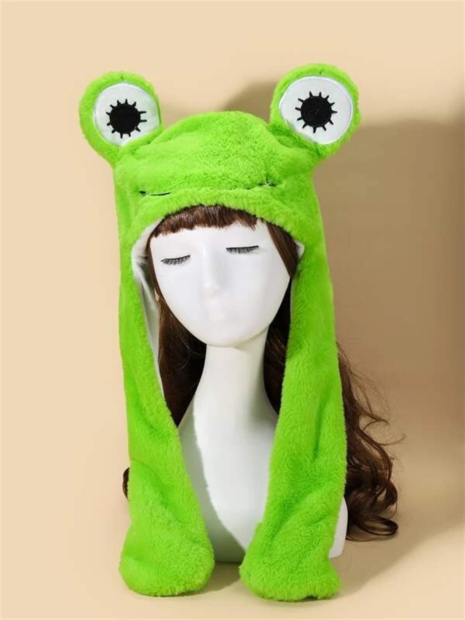 Hareketli Kurbağa Şapka