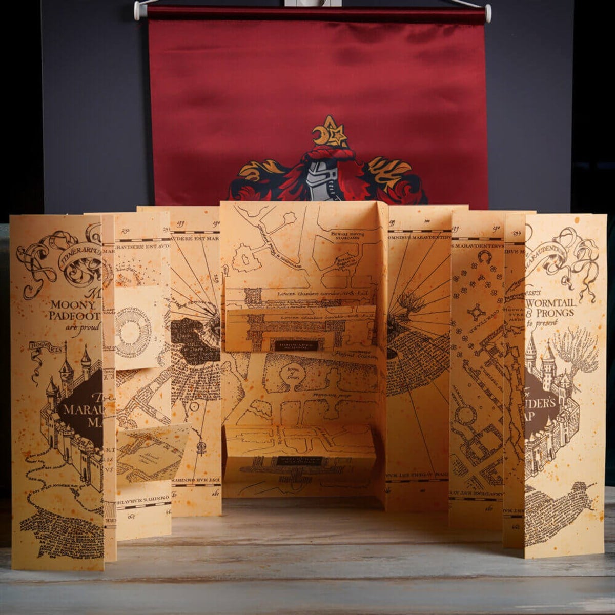 Harry Potter Lisanslı Parşömen Kağıt Çapulcu Haritası 180×40 cm