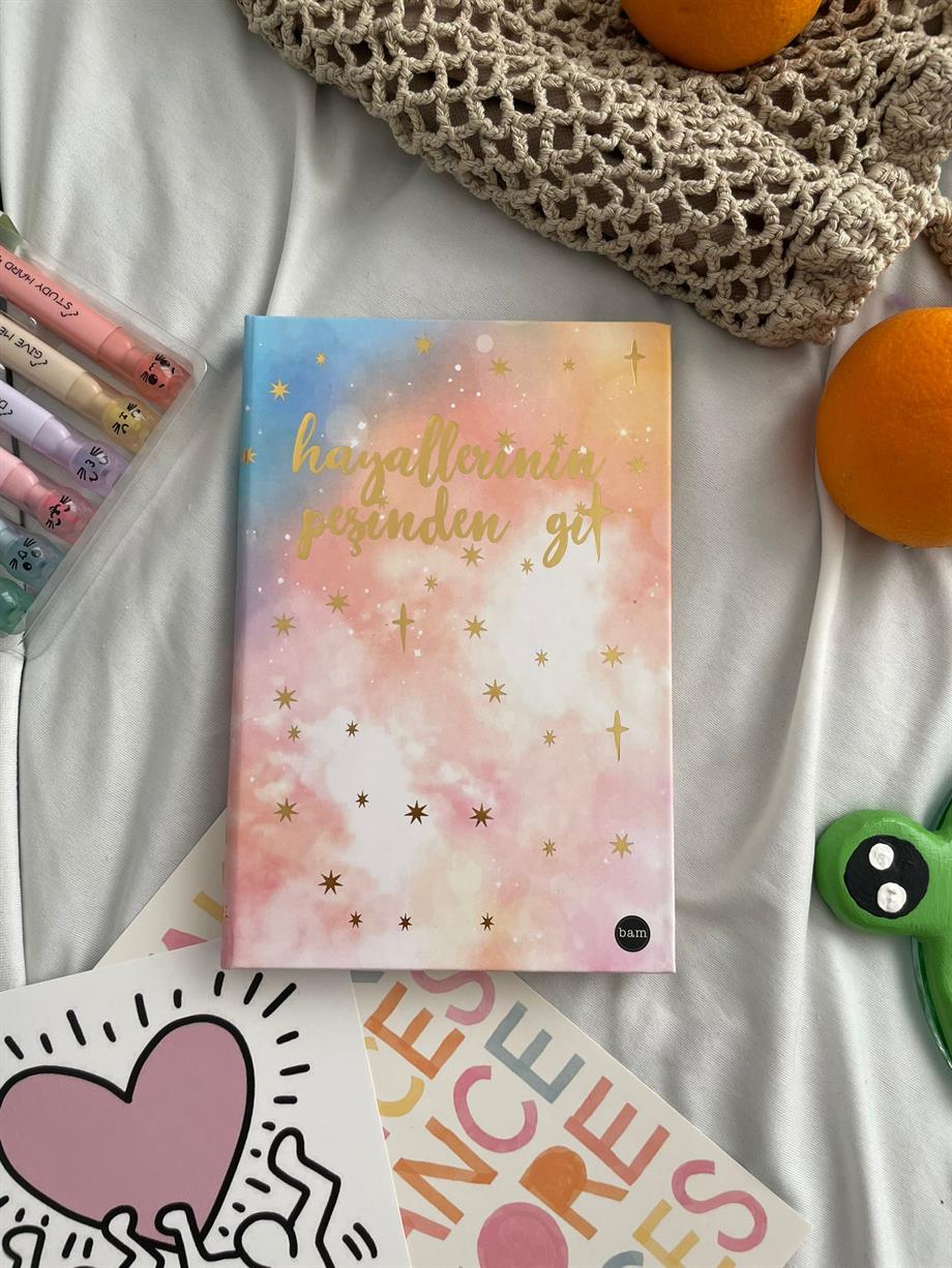 Hayallerinin Peşinden Git Lastikli Sert Kapak Defter