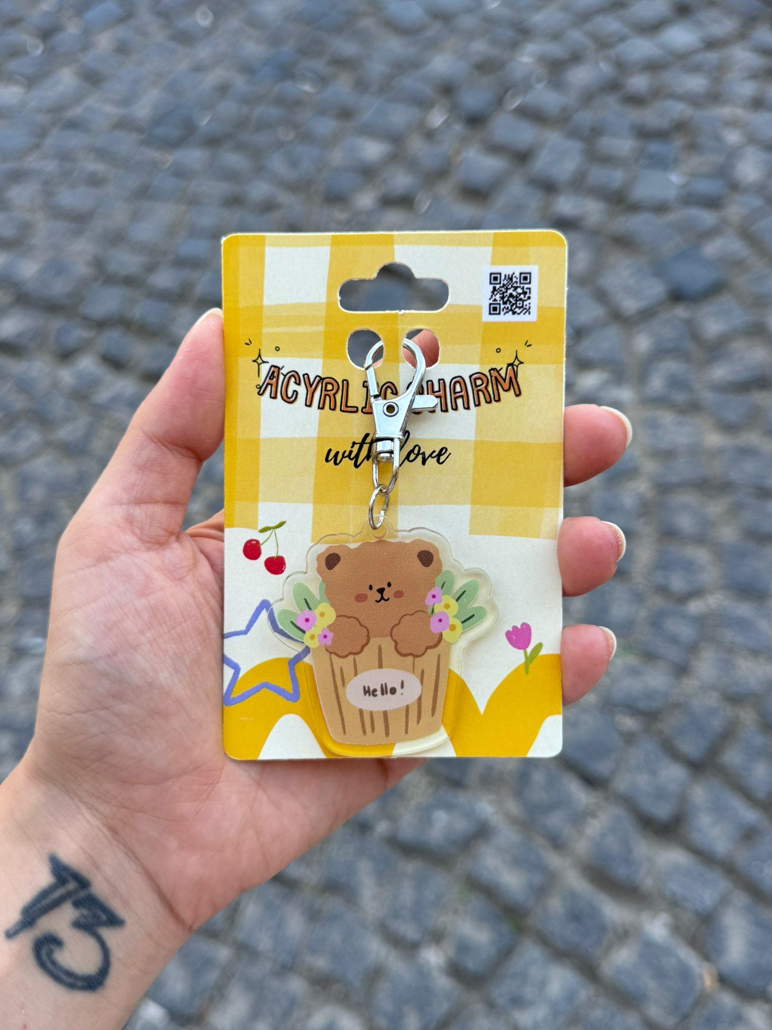 Hello Bear Akrilik Charm