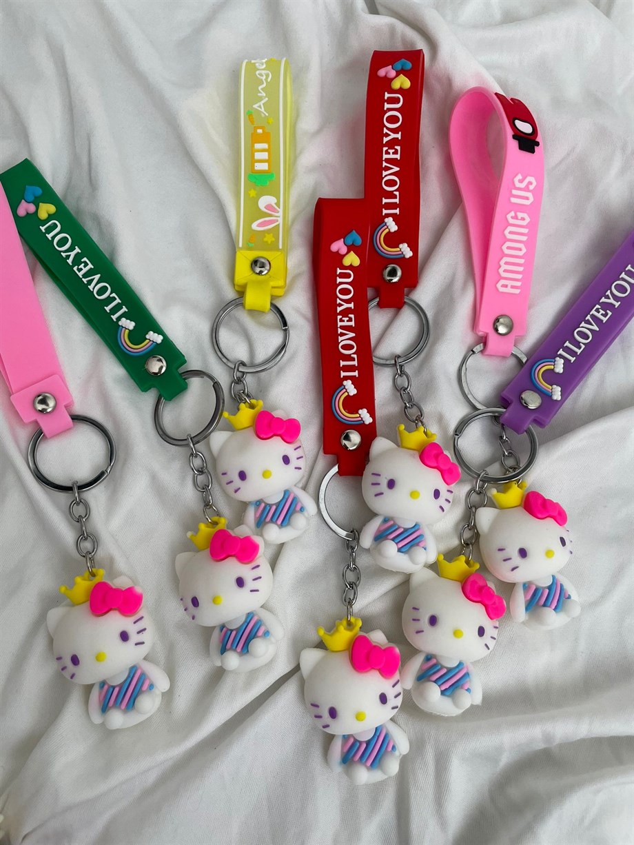 Hello Kitty Silikon Anahtarlık