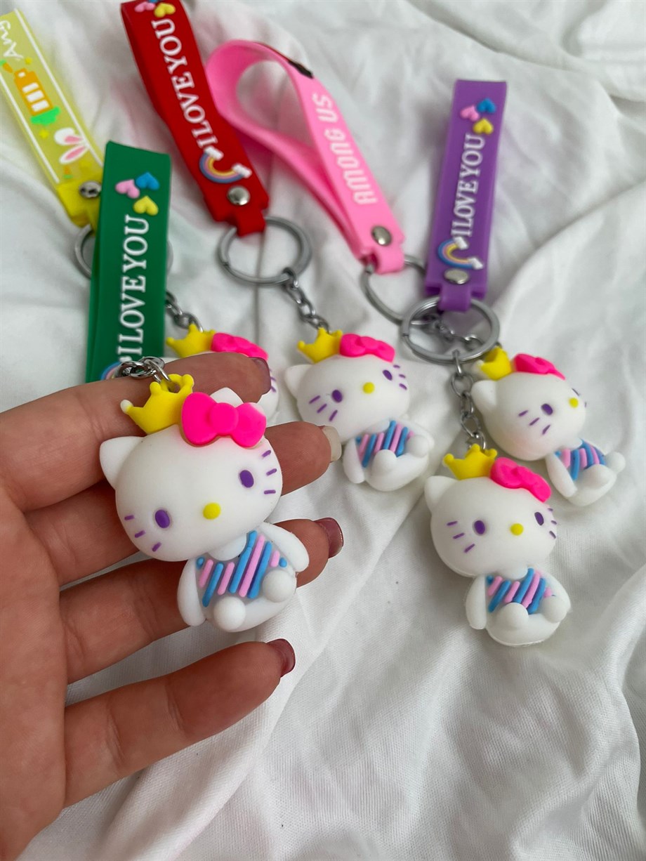 Hello Kitty Silikon Anahtarlık