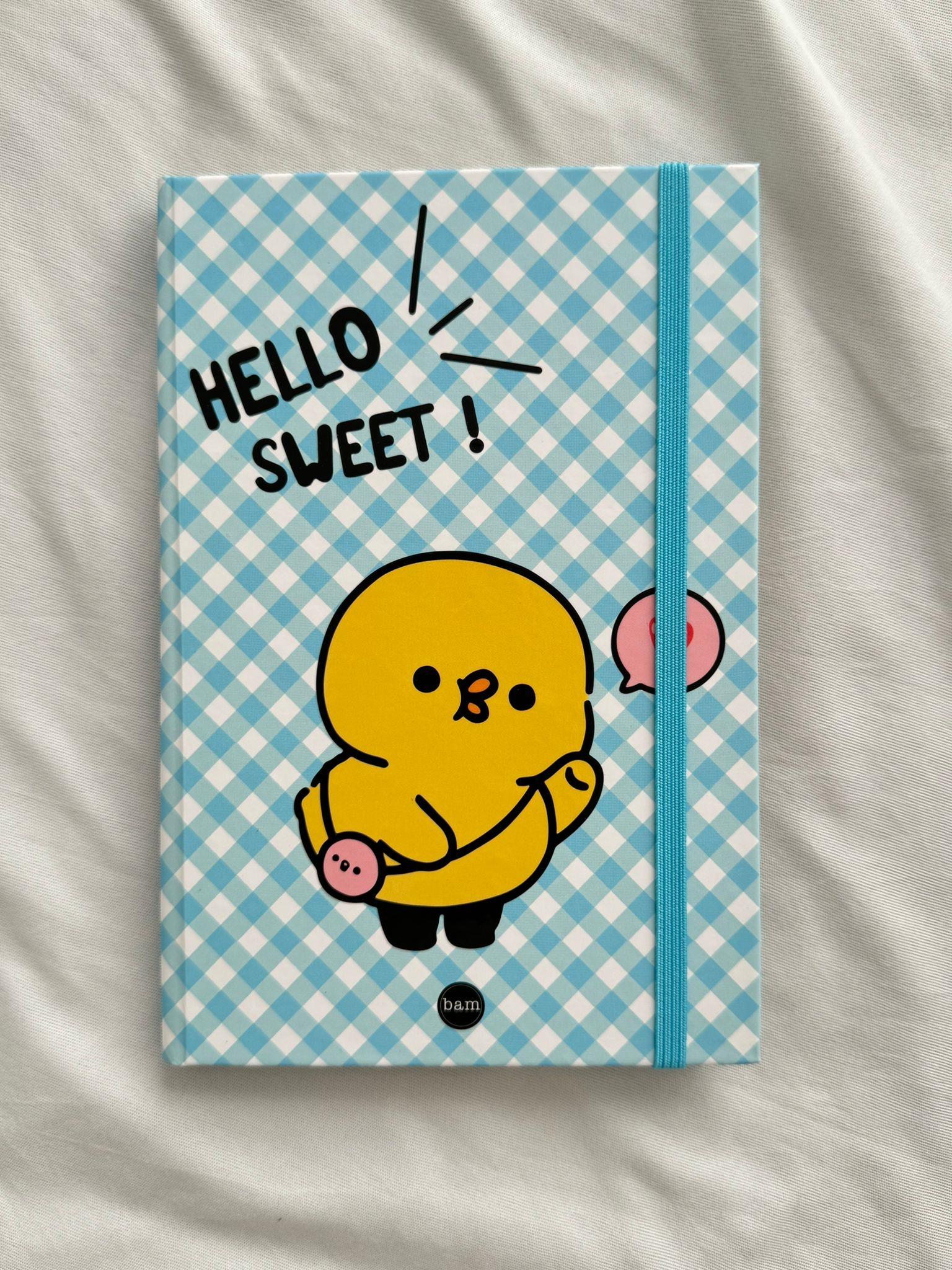 Hello Sweet Lastikli Sert Kapak Defter