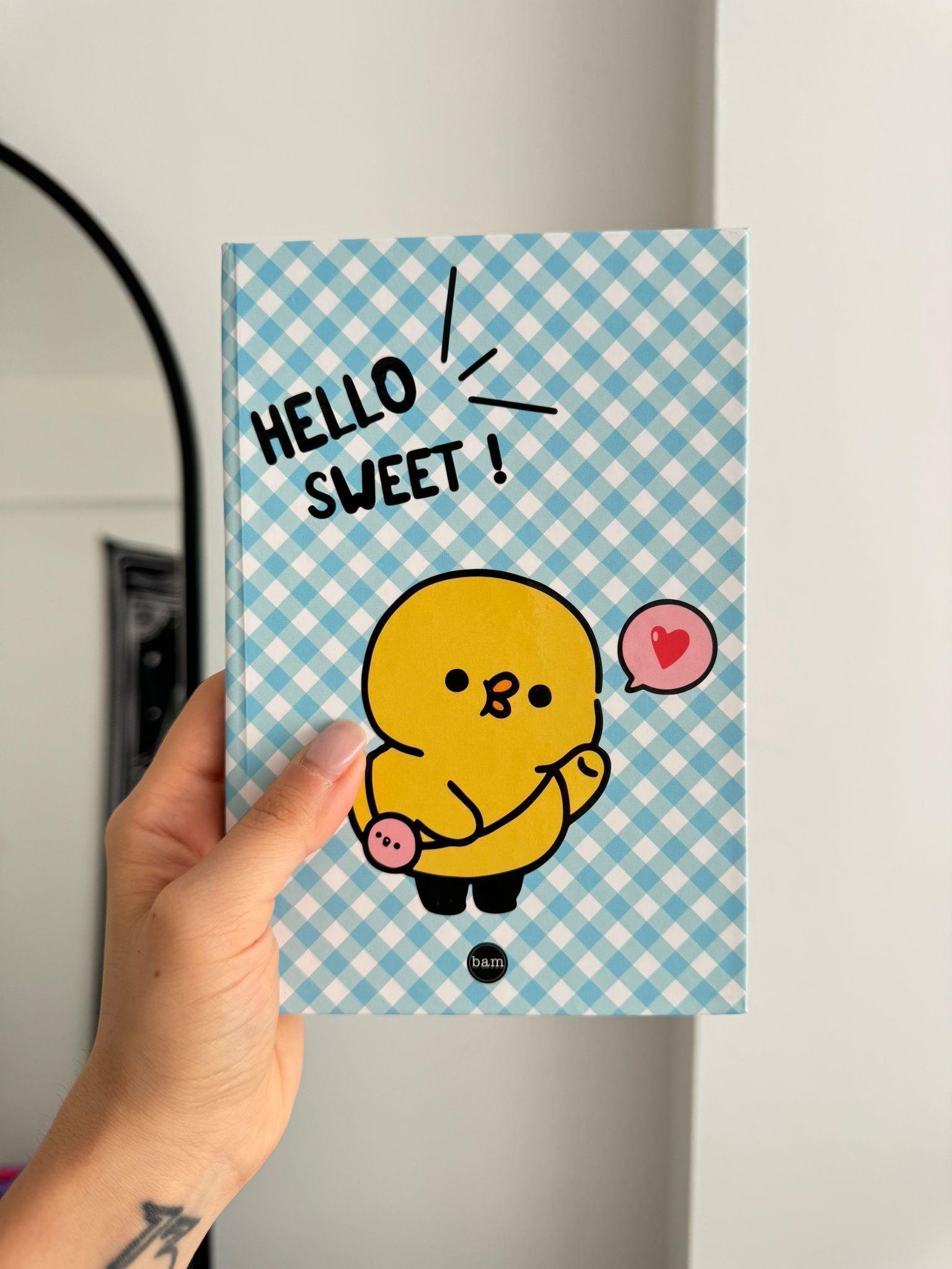 Hello Sweet Lastikli Sert Kapak Defter