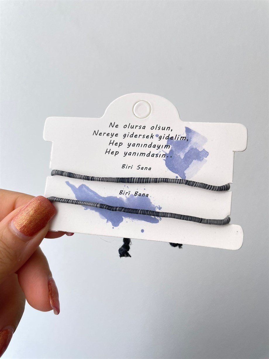 Hep yanındayım Love Çift Bilekliği