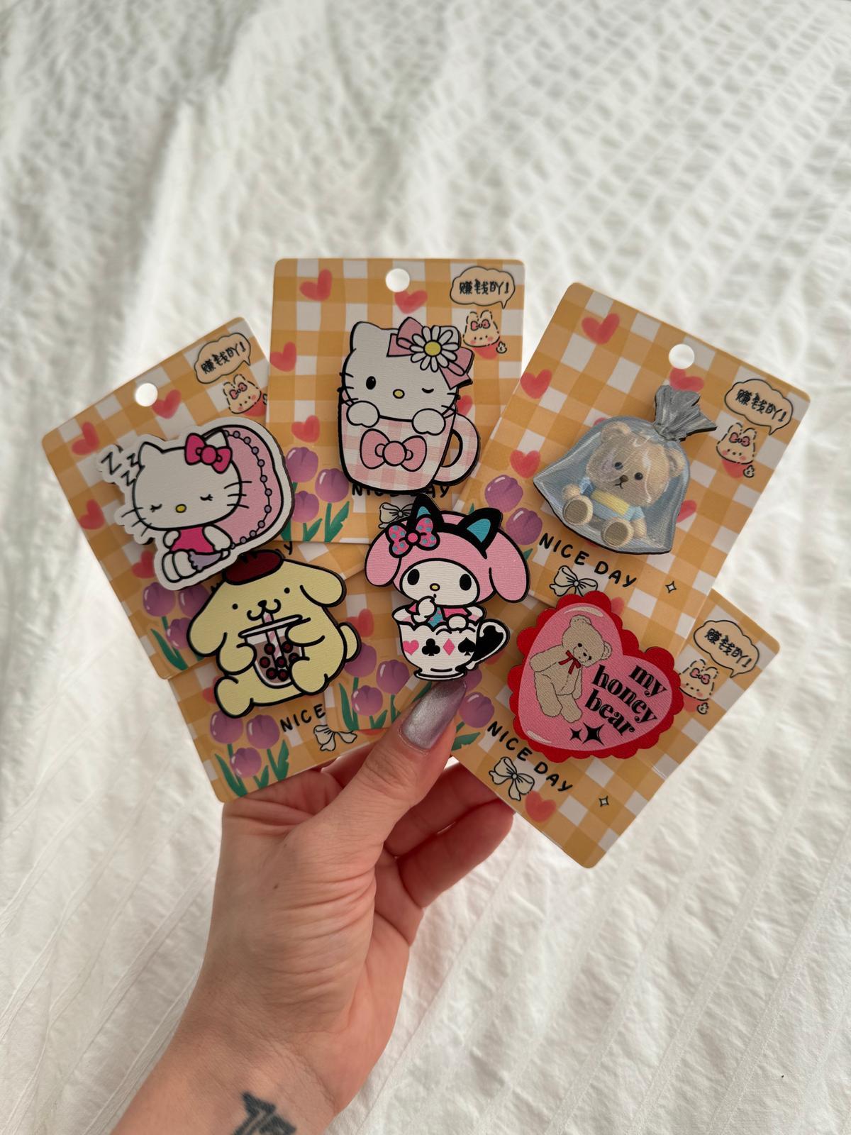 Honey Bear 6lı Ahşap Rozet Seti