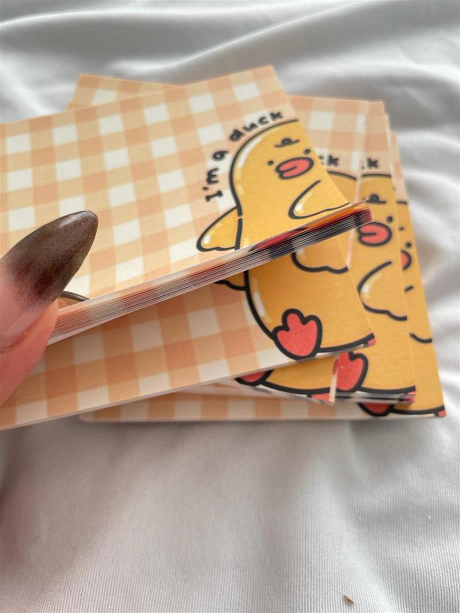 I Am a Duck Memo Pad Kare Not Defteri