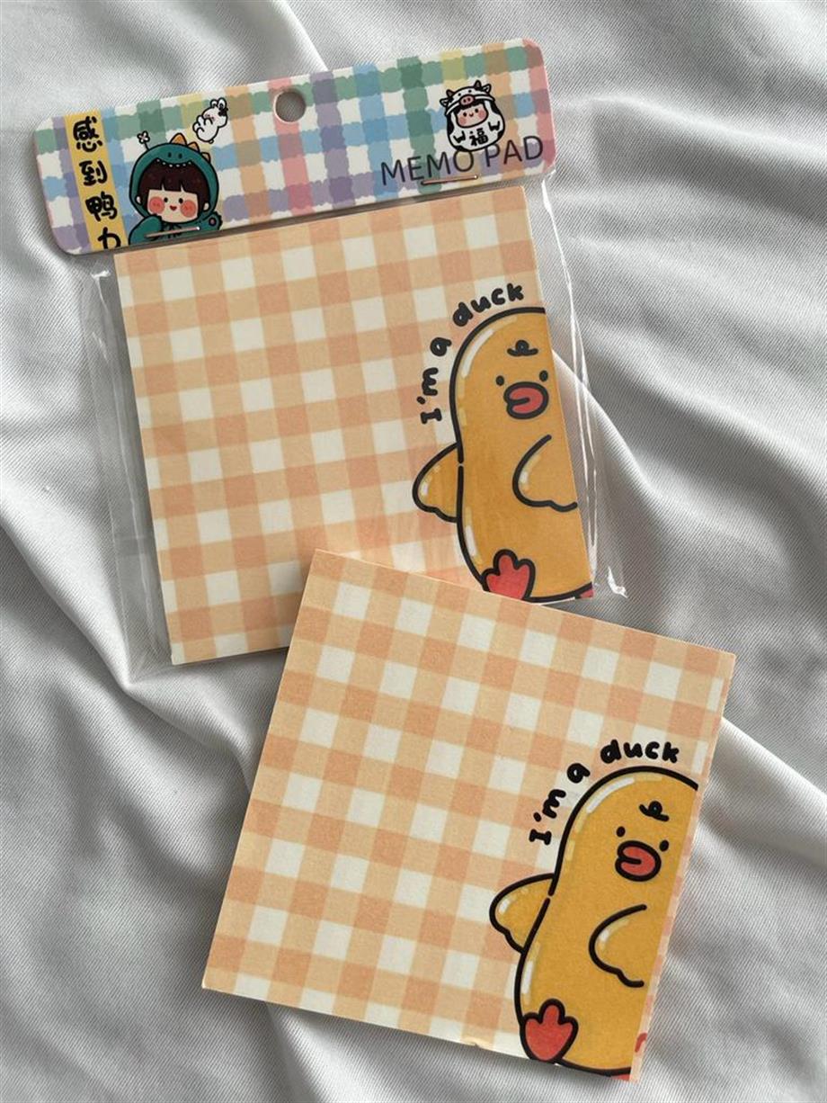 I Am a Duck Memo Pad Kare Not Defteri