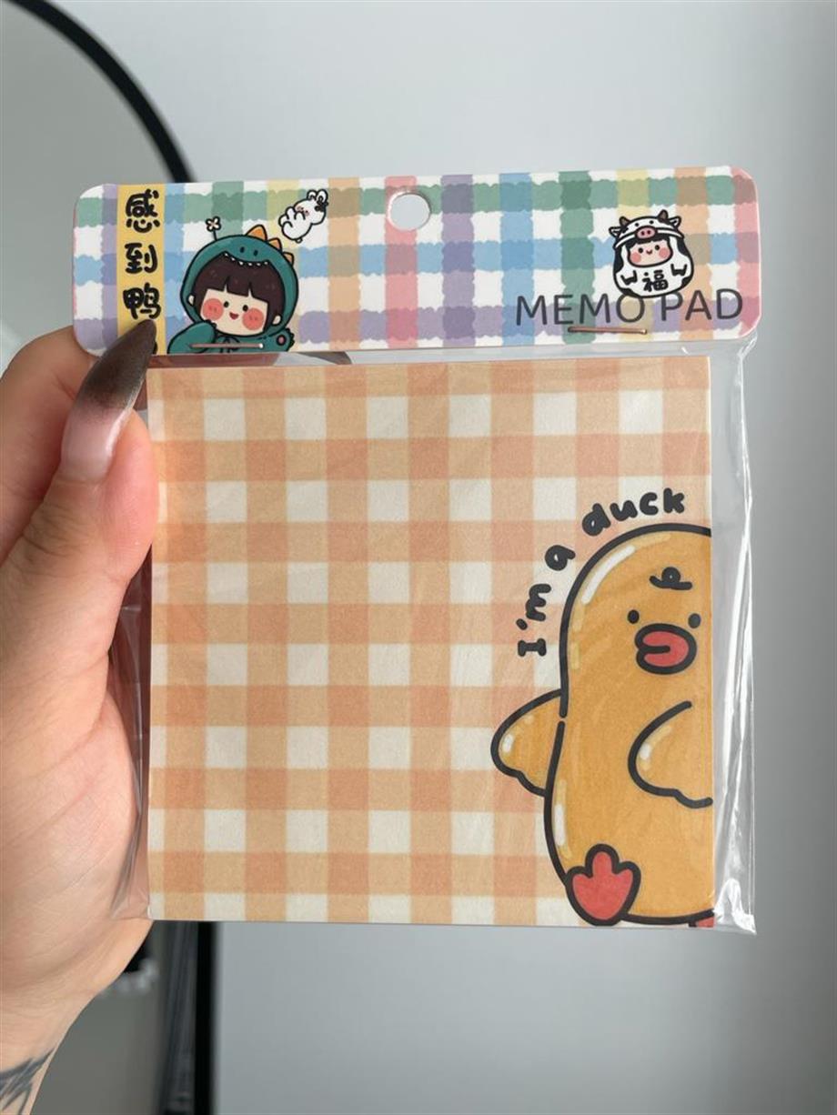 I Am a Duck Memo Pad Kare Not Defteri