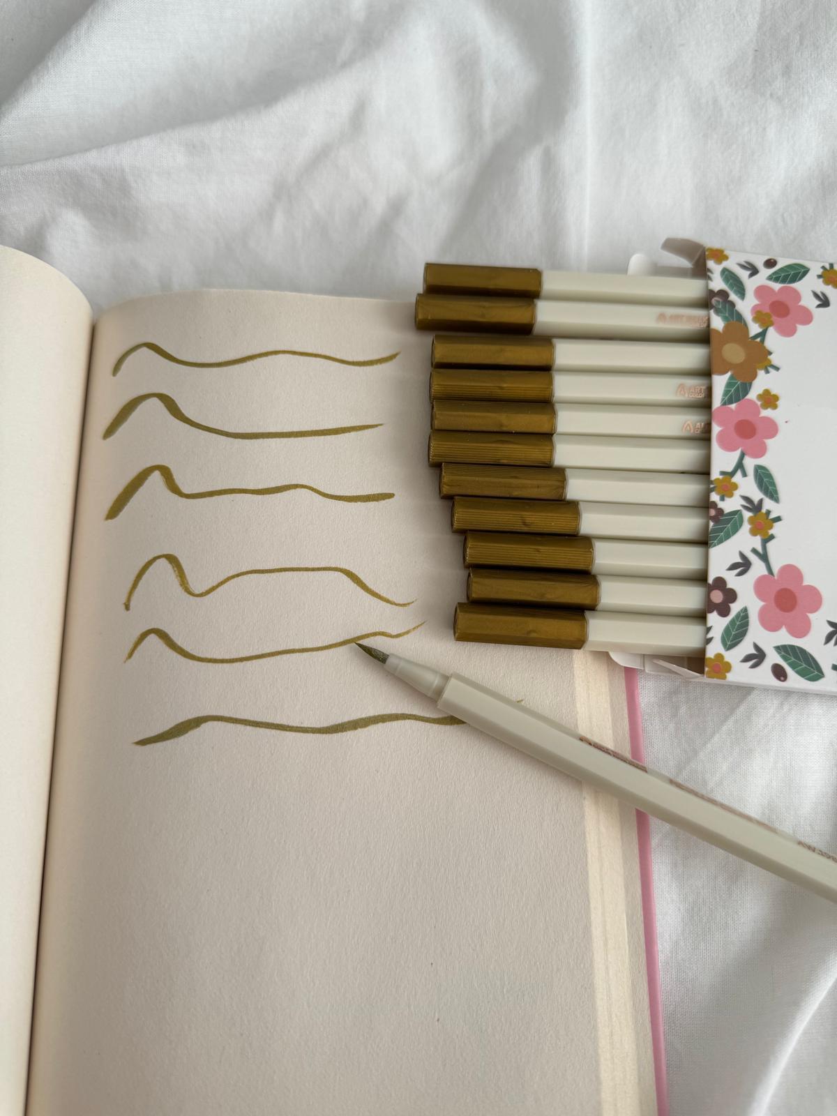 ince Uçlu Metalik Yazı Kalemi Tekli