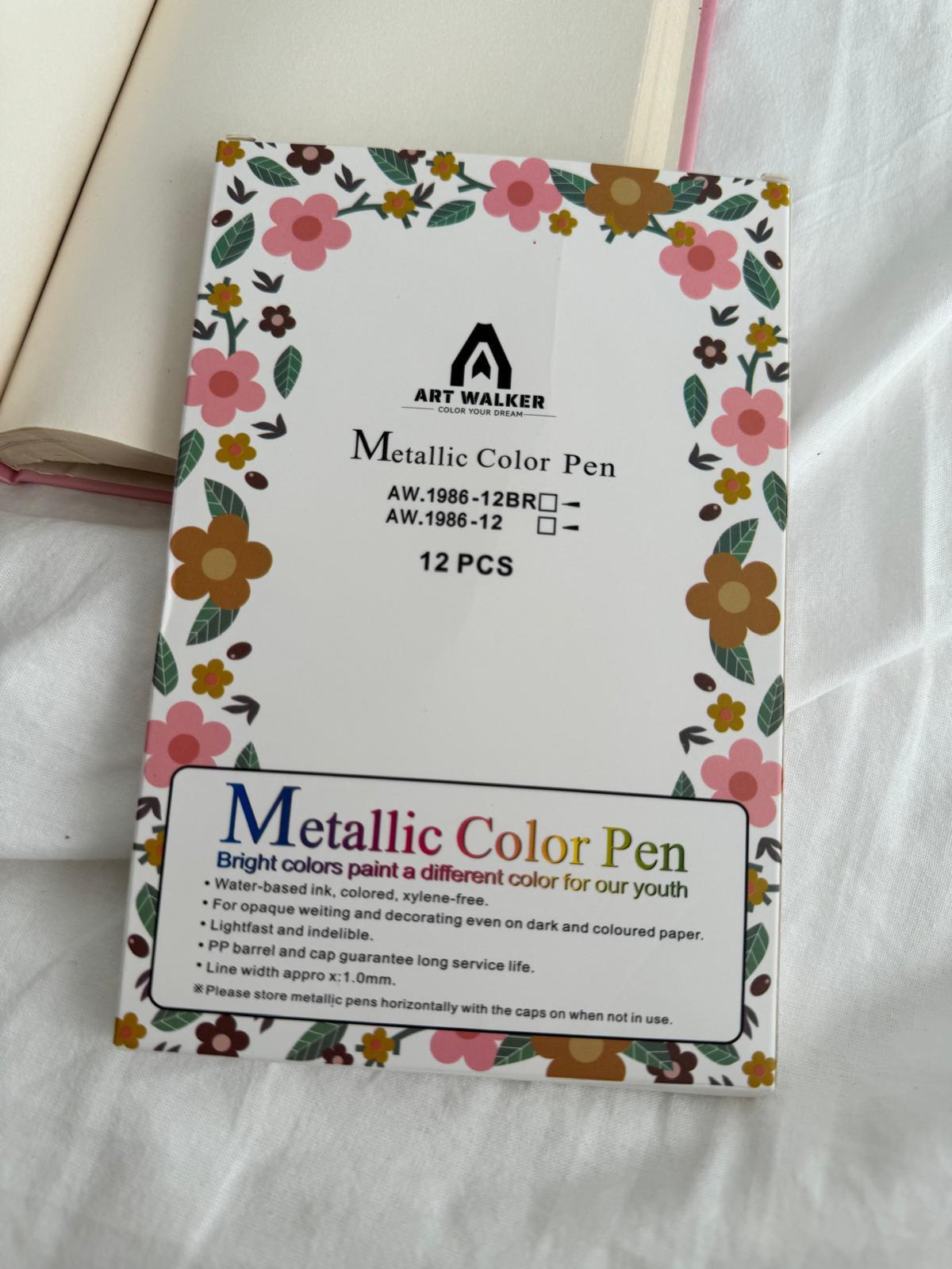 ince Uçlu Metalik Yazı Kalemi Tekli