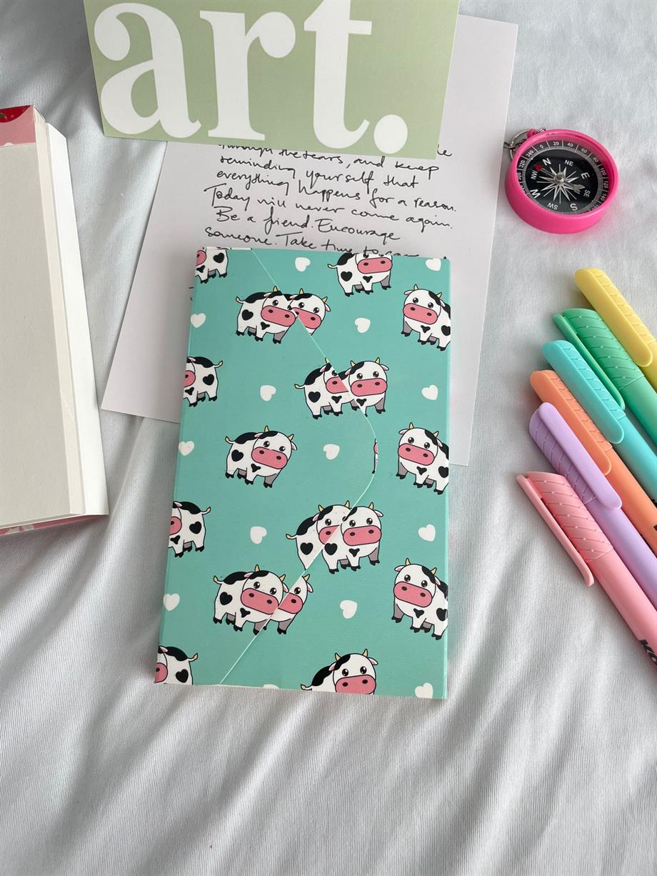İnek Tasarımlı Zarf Defter