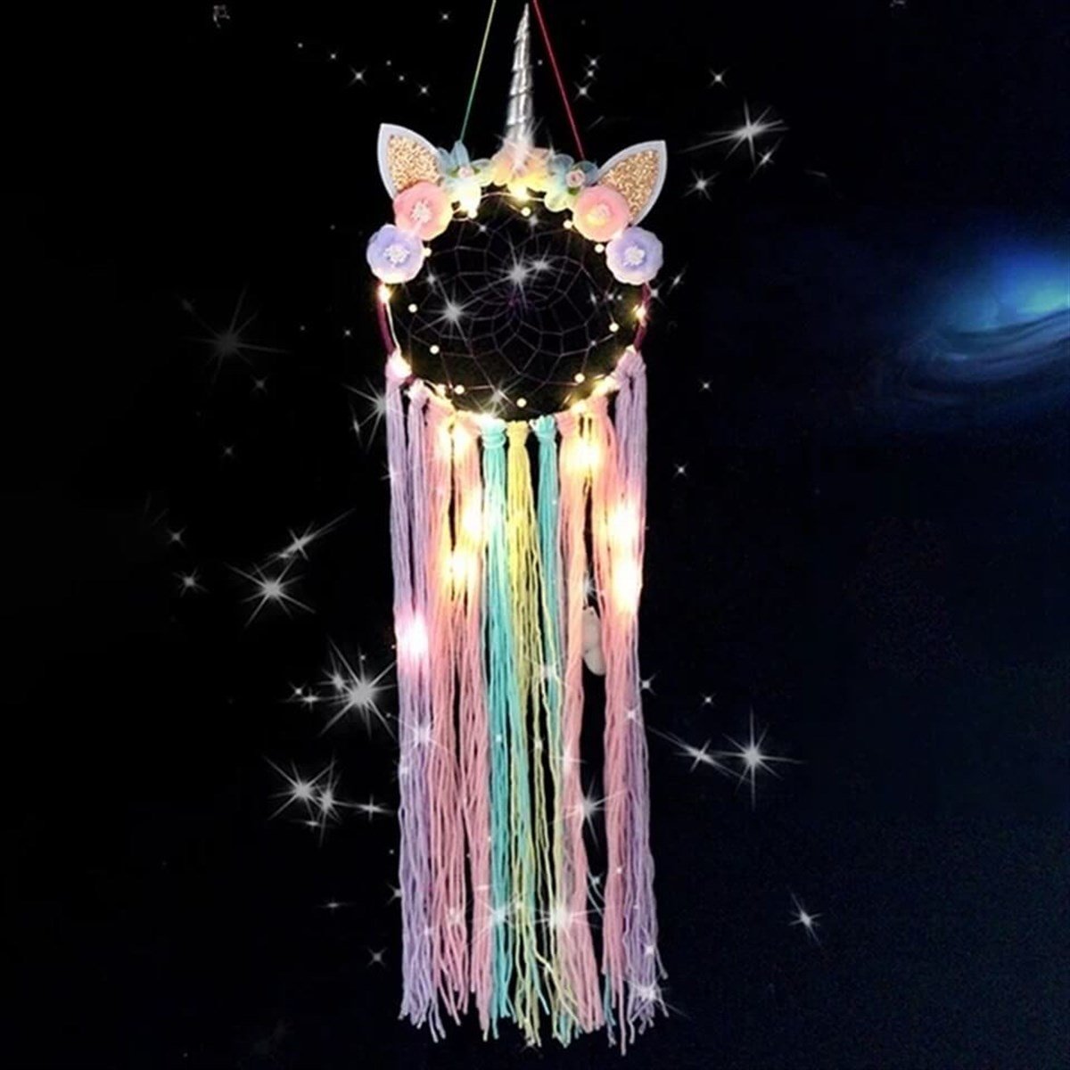 Işıklı Unicorn Düş Kapanı