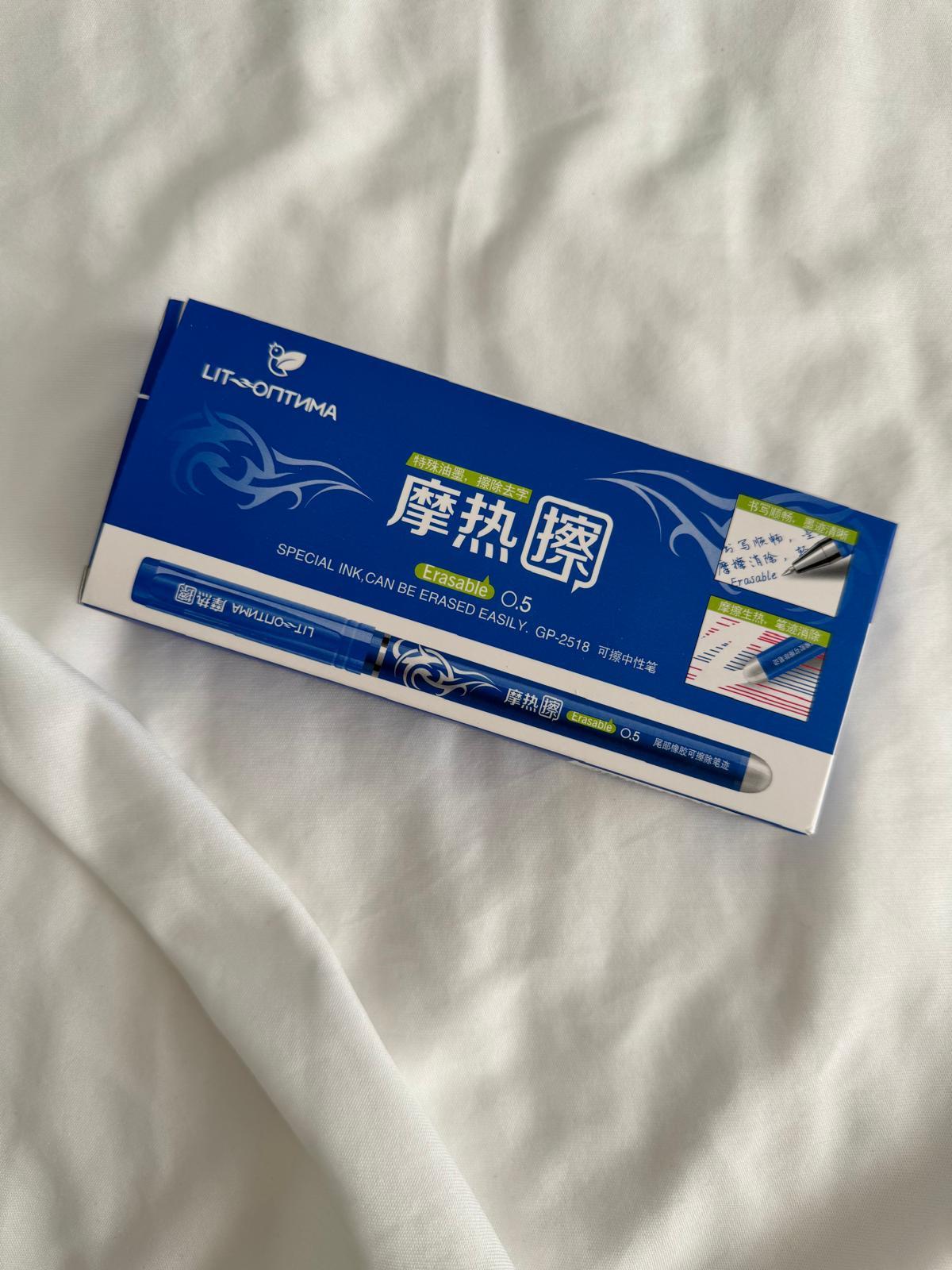 Isıyla Silinen Mavi Tükenmez Kalem