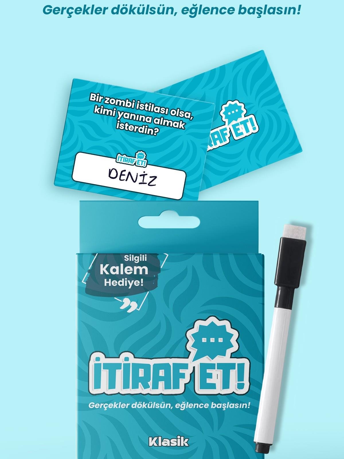 İtiraf Et Mini Kart Oyunu - Klasik