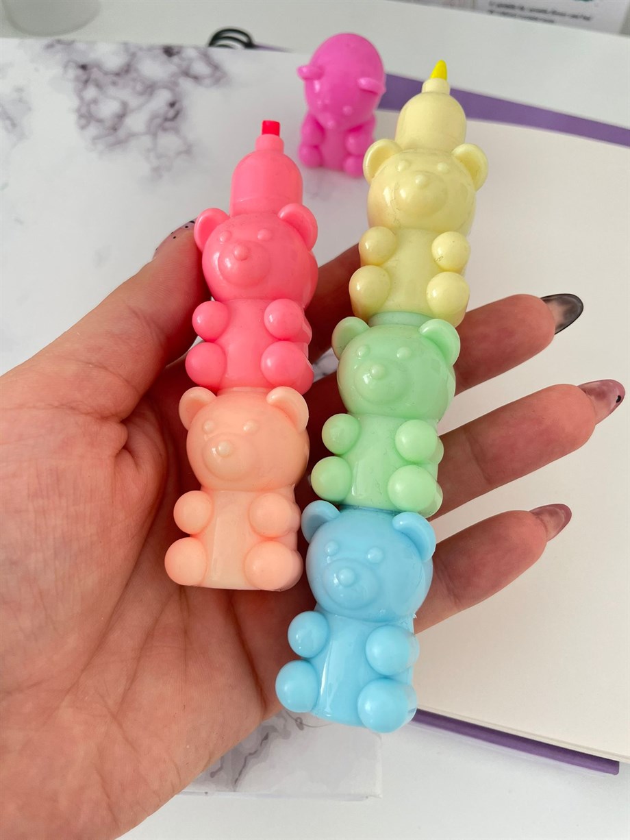 Jelibon 5'li Fosforlu Kalem seti