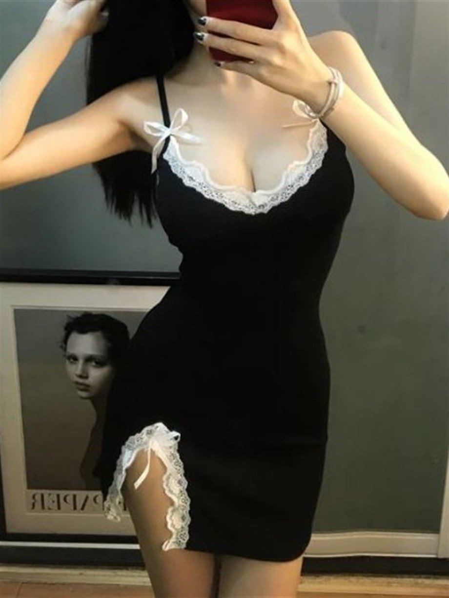 Jesica Lolita Black Elbise