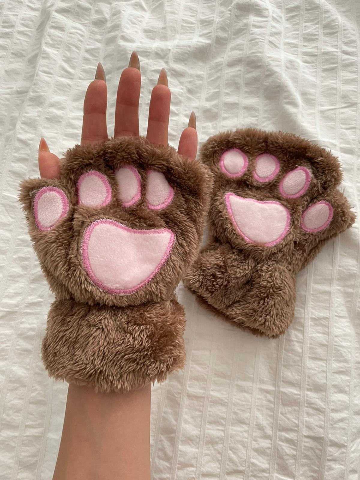 Kahverengi Yummy Soft Pati Eldiven