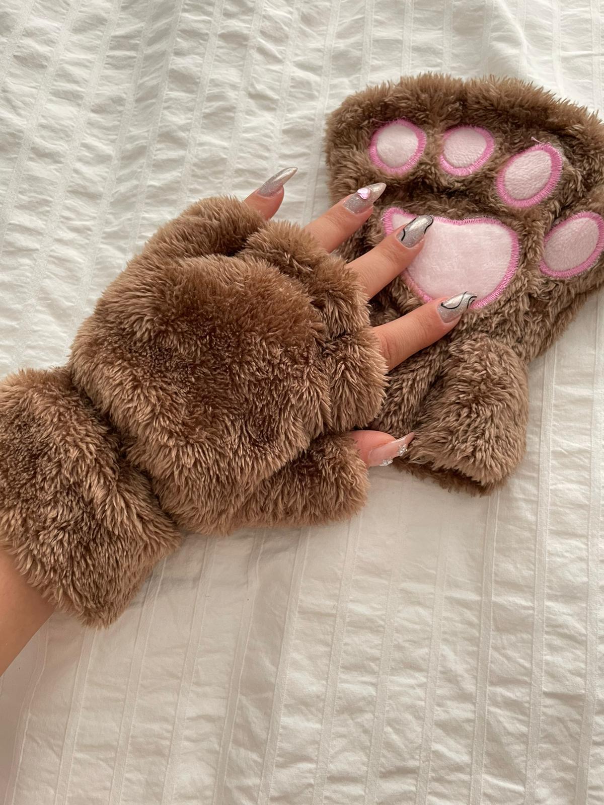 Kahverengi Yummy Soft Pati Eldiven