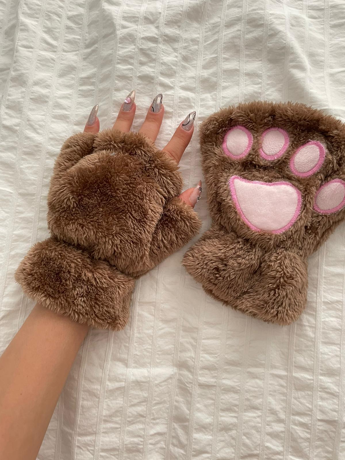 Kahverengi Yummy Soft Pati Eldiven