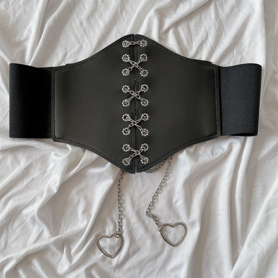 Kalp Detaylı Korse Kemer