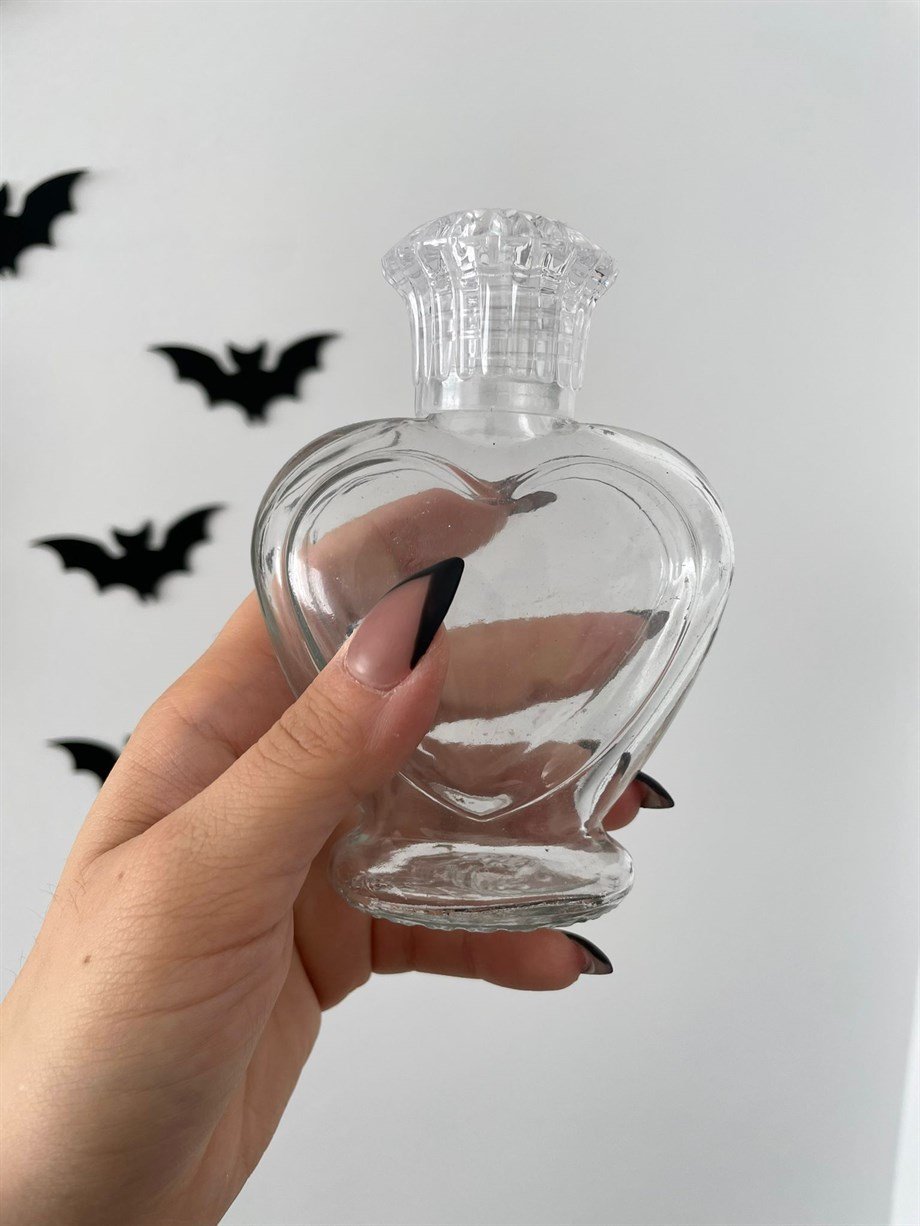 Kalpli Kristal Kapaklı İksir ve Sıvı Şişesi