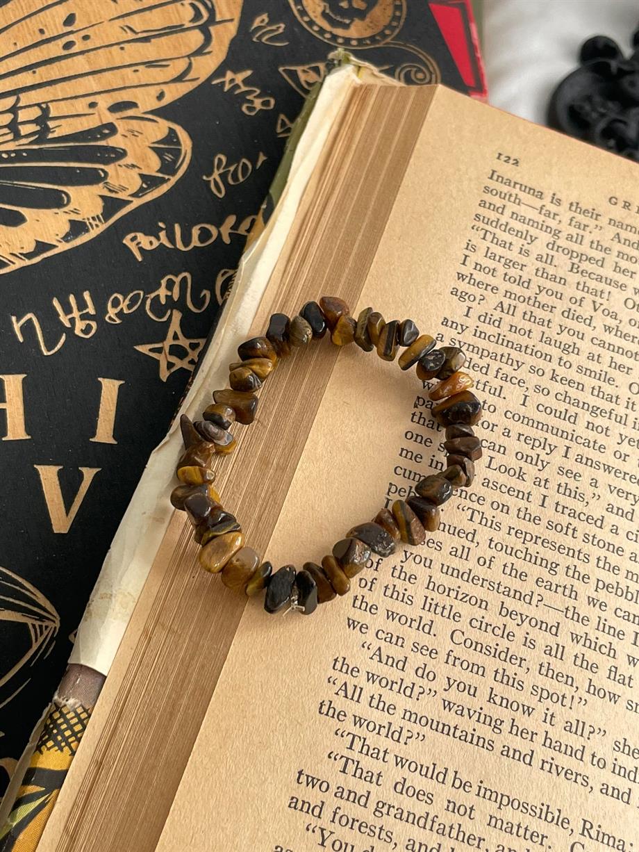 Kaplan Gözü Doğal Taş Dizesi Bileklik