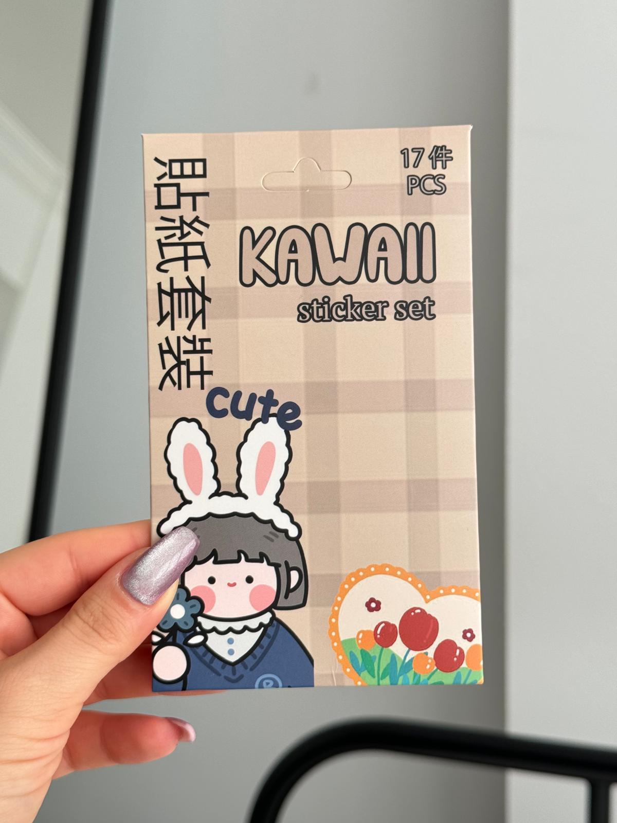 Kawaii 2 Kutulu Sticker Seti
