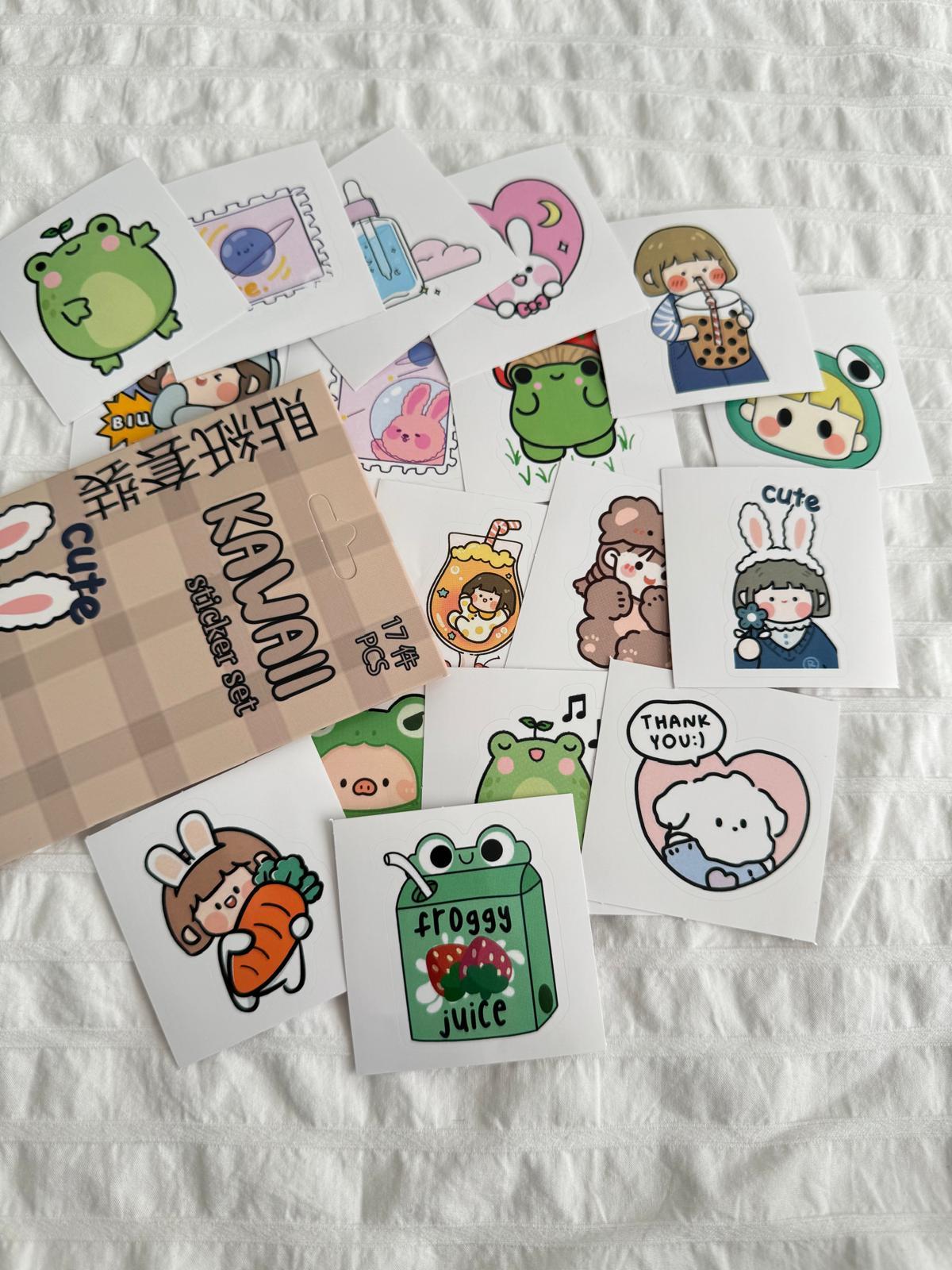 Kawaii 2 Kutulu Sticker Seti